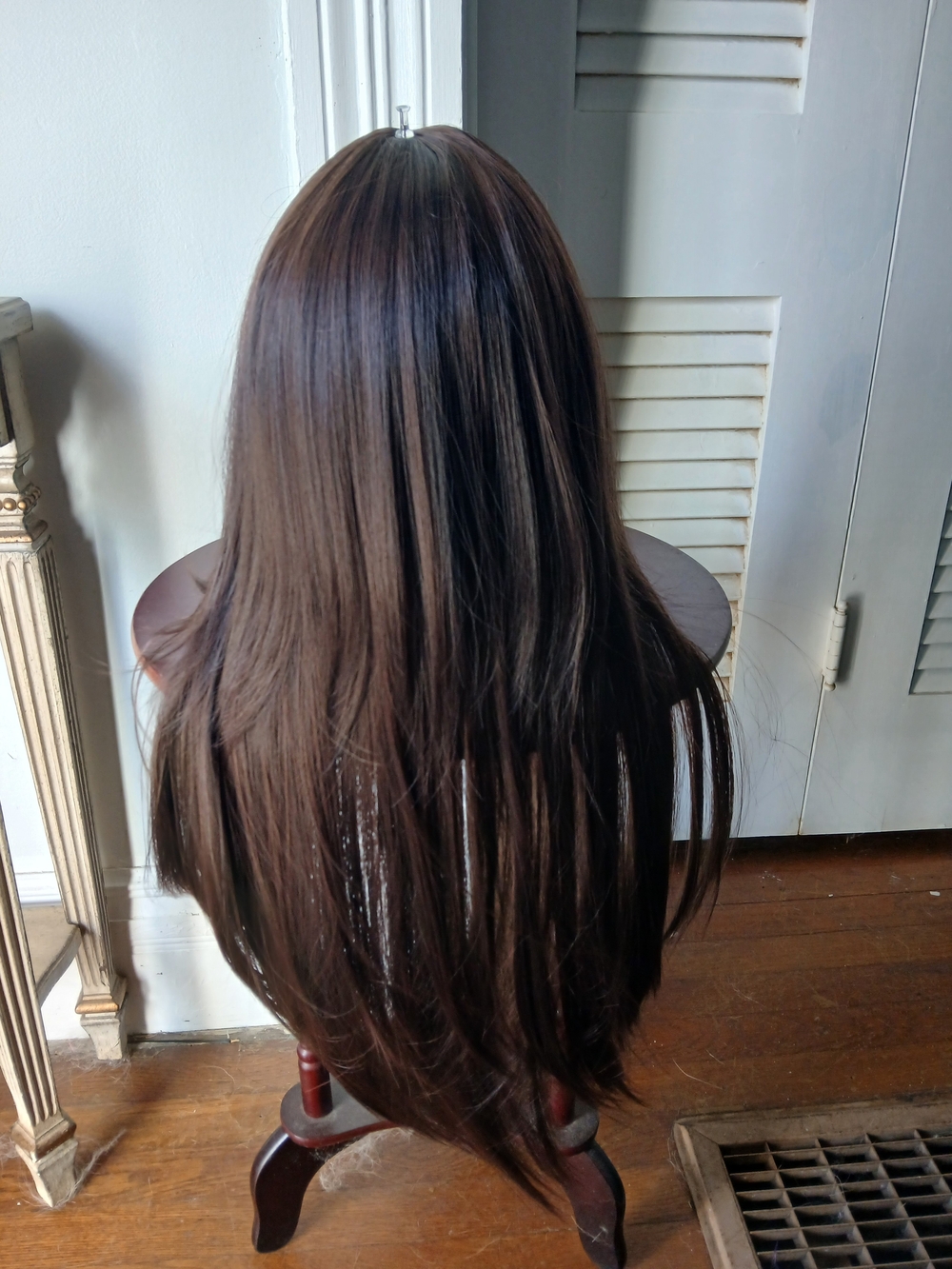 Premium Women’s Long Straight Hair Wig - Brown